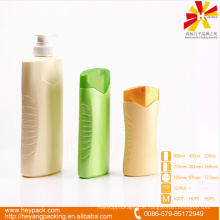 800ml cosmetic industrial oval shape pe plastic bottle